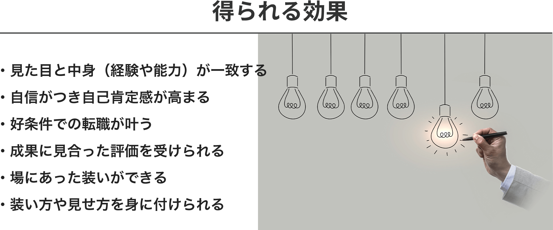 得られる効果
